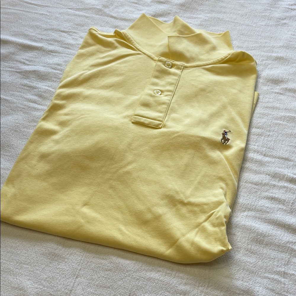 Ralph Lauren Pale Yellow Polo with Embroidered Pony